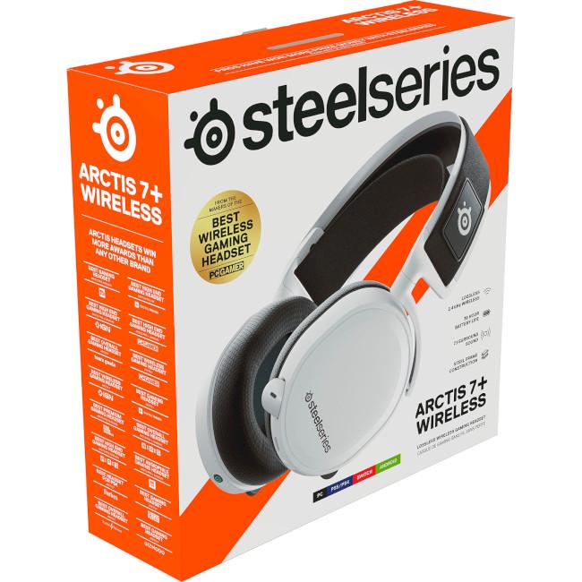 Наушники геймерские SteelSeries Arctis 7+ Wireless Белый (61461) - фото 6