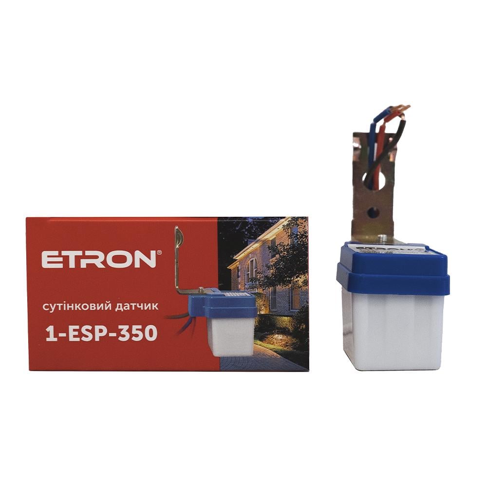Сумеречный датчик фотометрический ETRON Sensor 1-ESP-350 6A 230V IP44 (22684) Сумеречный датчик фотометрический ETRON Sensor 1-ESP-350 6A 230V IP44 (22684)