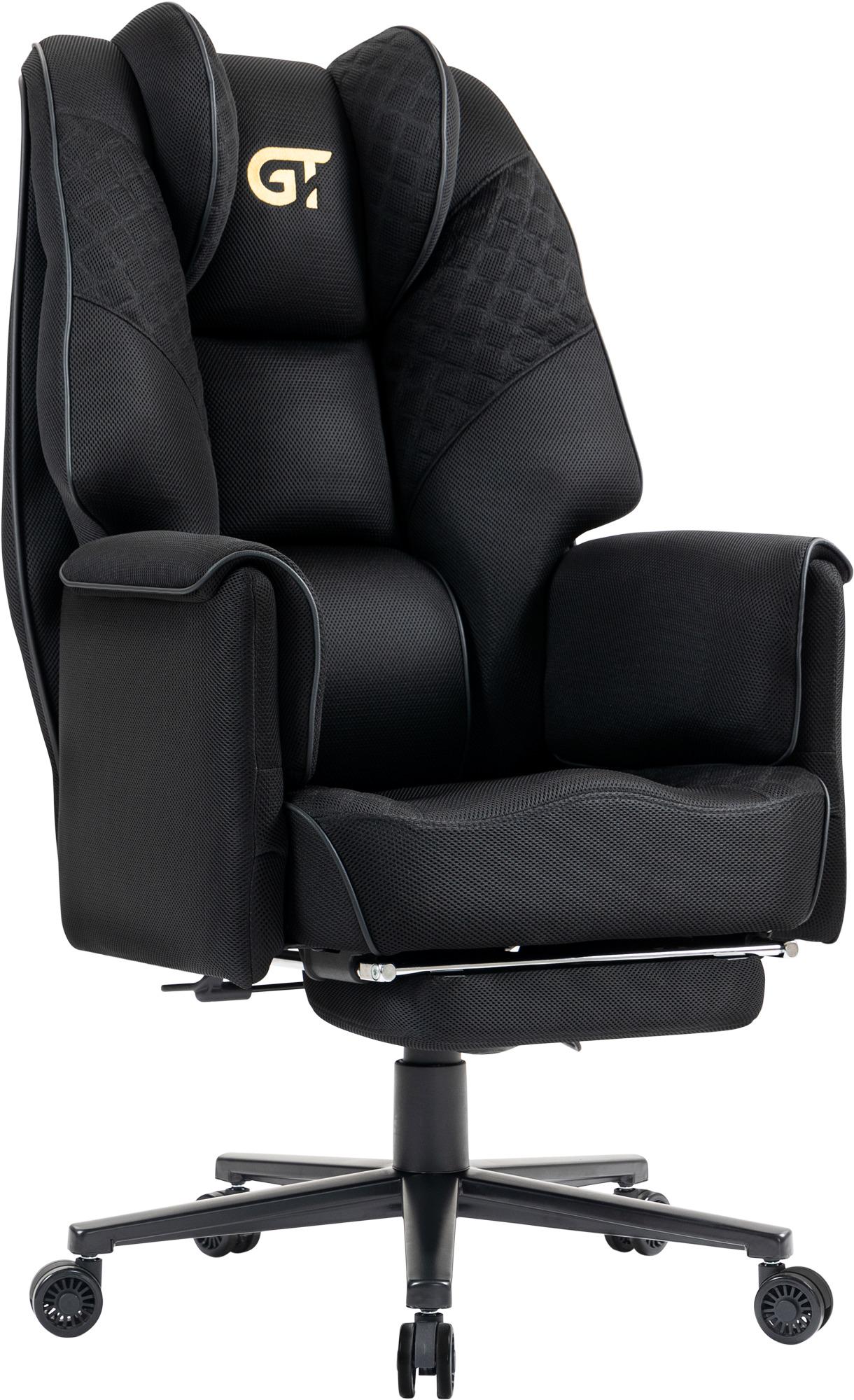 Кресло геймерское GT Racer Fabric Black XL (X-7483)
