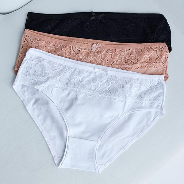 Женские трусики слипы Nicoletta 3XL 5 шт. Однотонный (9621)