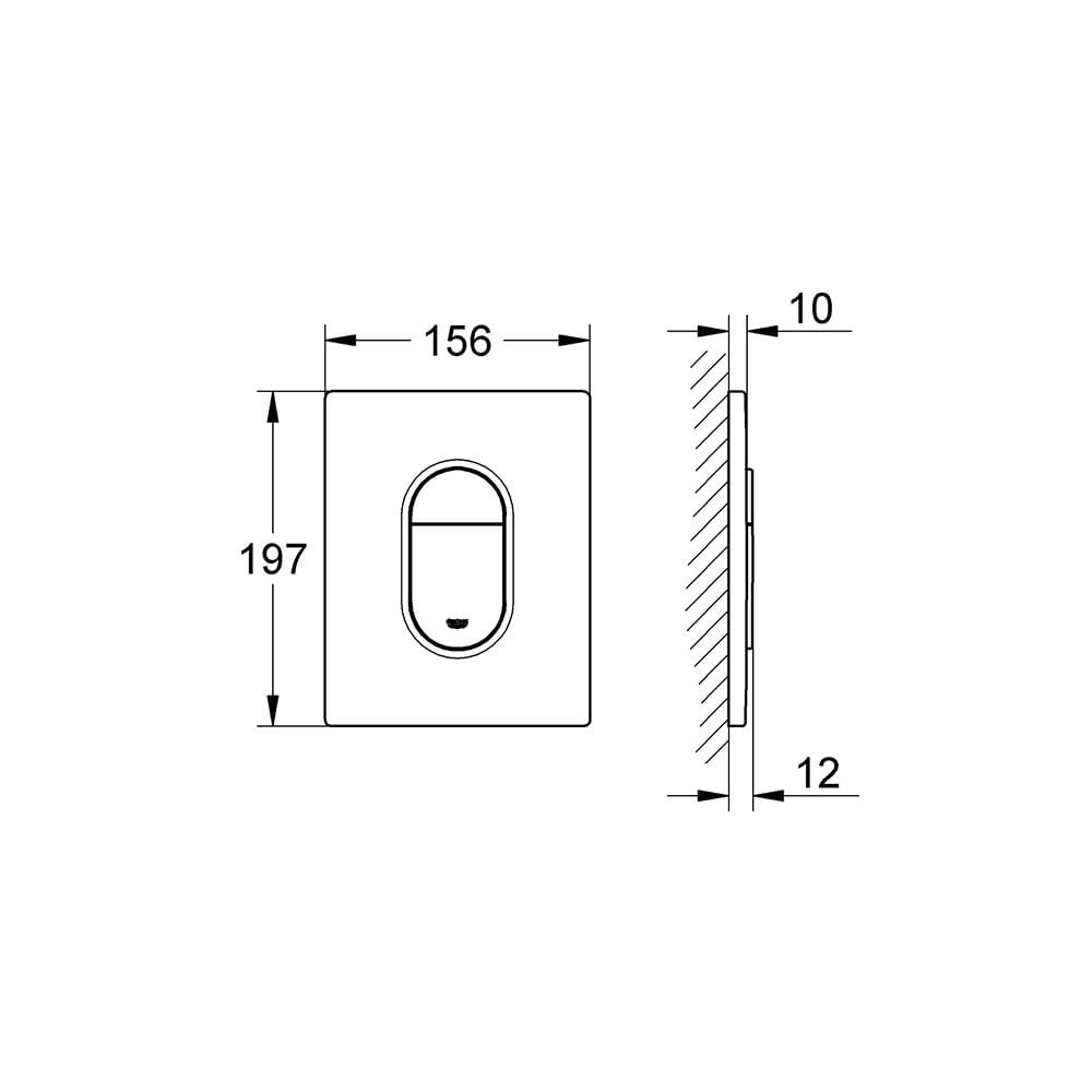 Комплект инсталляции Grohe Rapid SL с подвесным унитазом Round Tornado Smart Slim Duroplast/Soft-close (KRO3884000GE) - фото 4