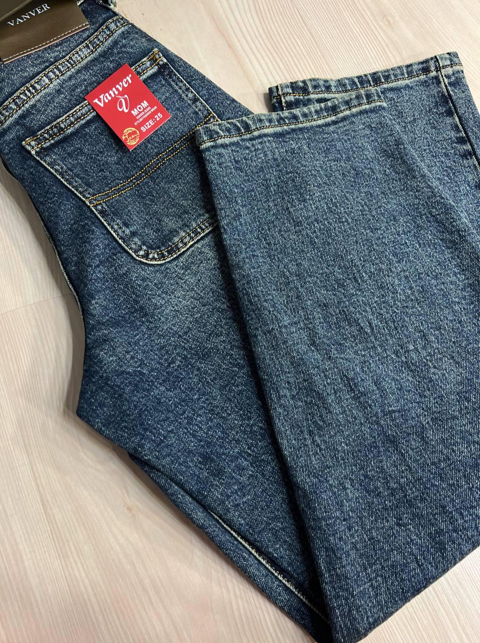 Джинси жіночі Vanver 8206 skater jeans широкі з ременем р. 25 66 см 97 см Синій - фото 5