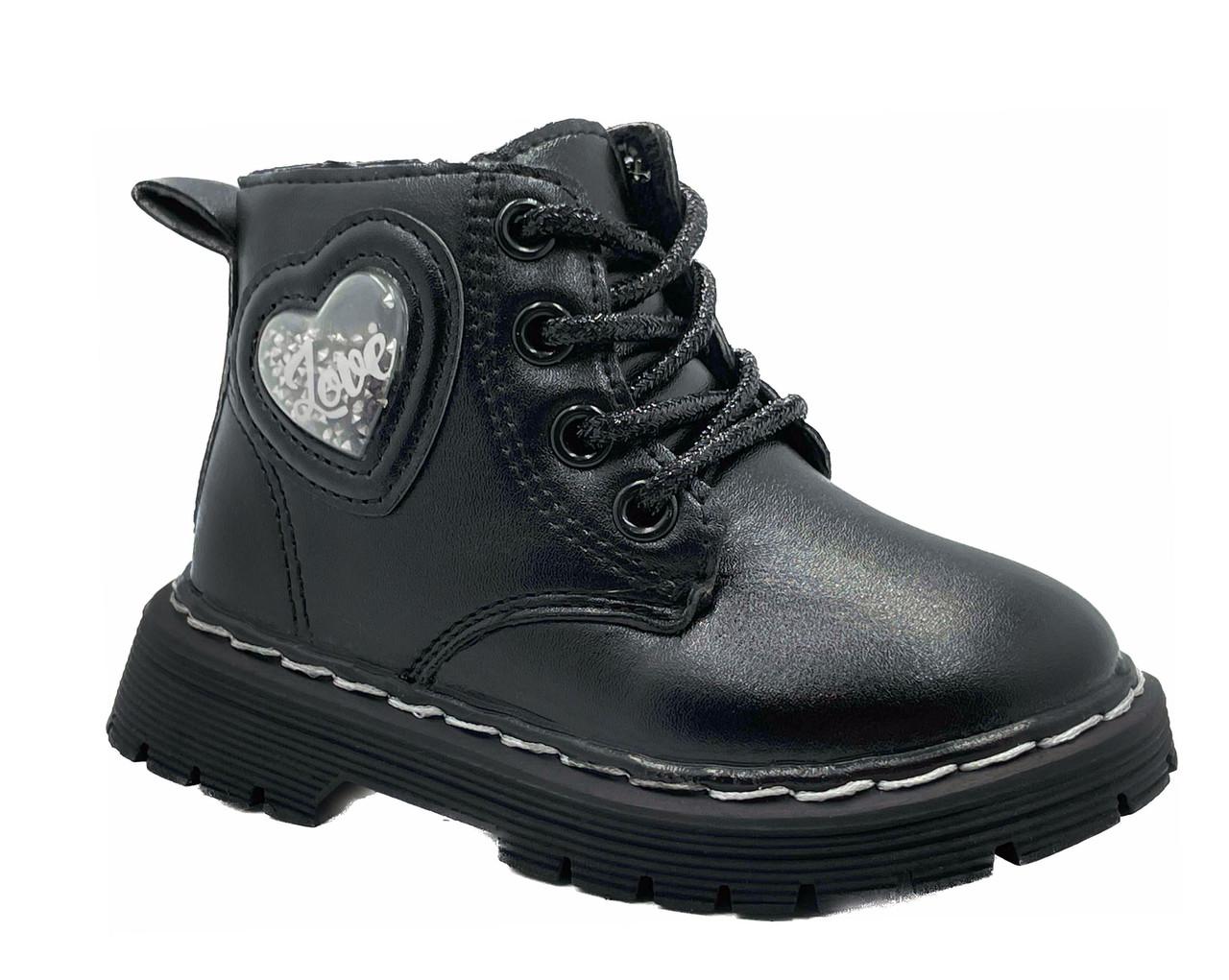 Черевики демісезонні для дівчаток BBT R6818/21 р. 21 Чорний - фото 2 Черевики демісезонні для дівчаток BBT R6818/21 р. 21 Чорний - фото 2