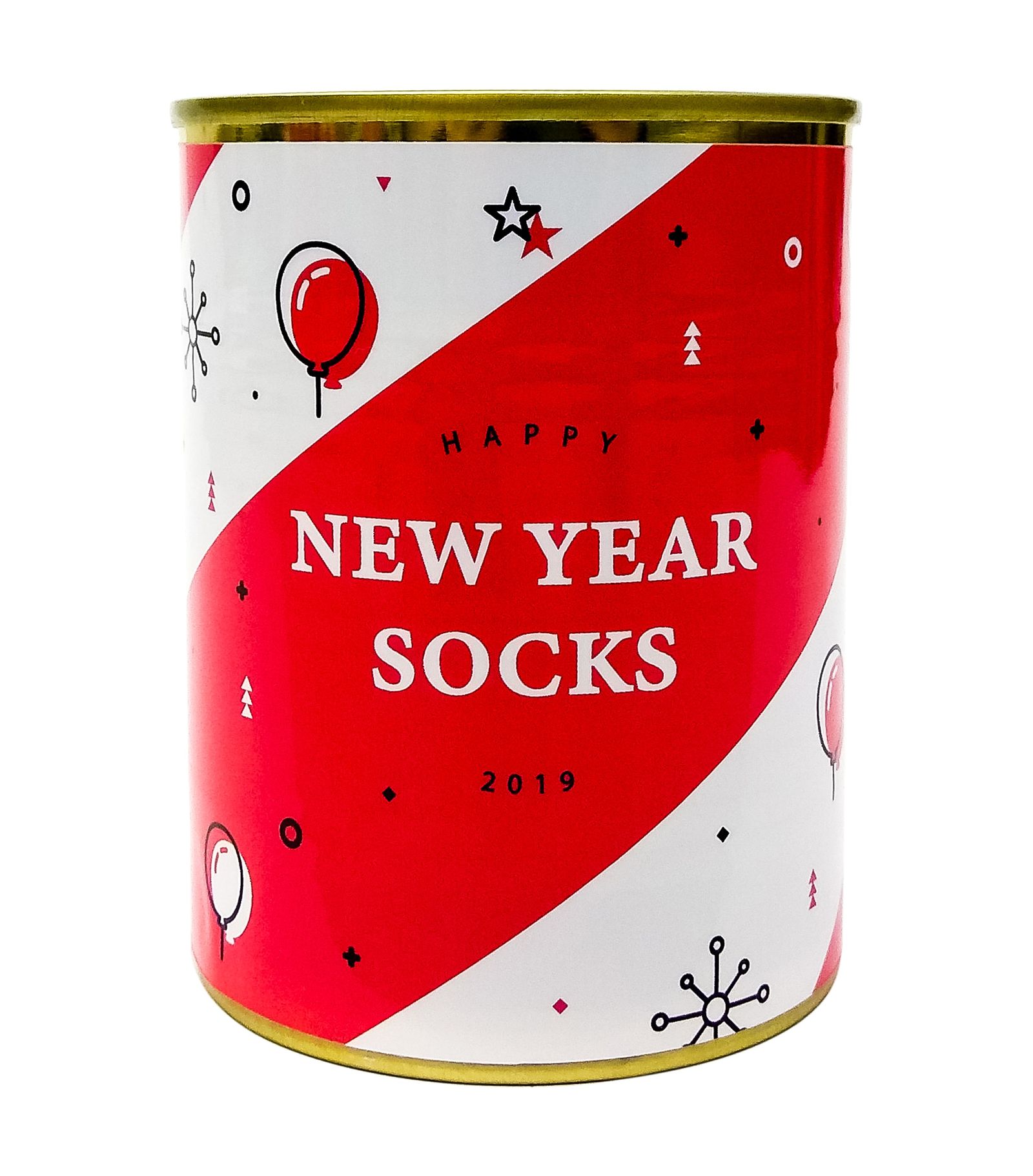 Носок-консерва "New Year socks" Красный - фото 1