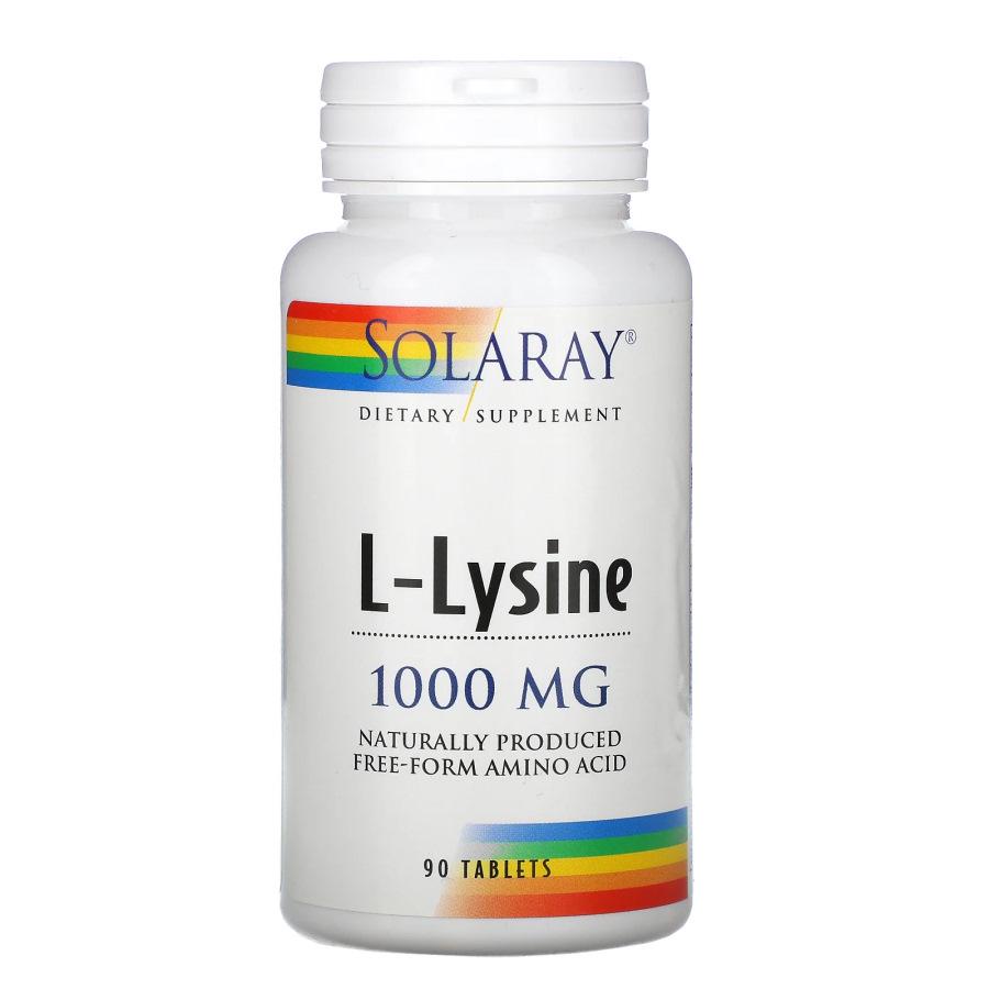 Амінокислота Solaray L-Lysine 1000 мг 90 таб. (8049)