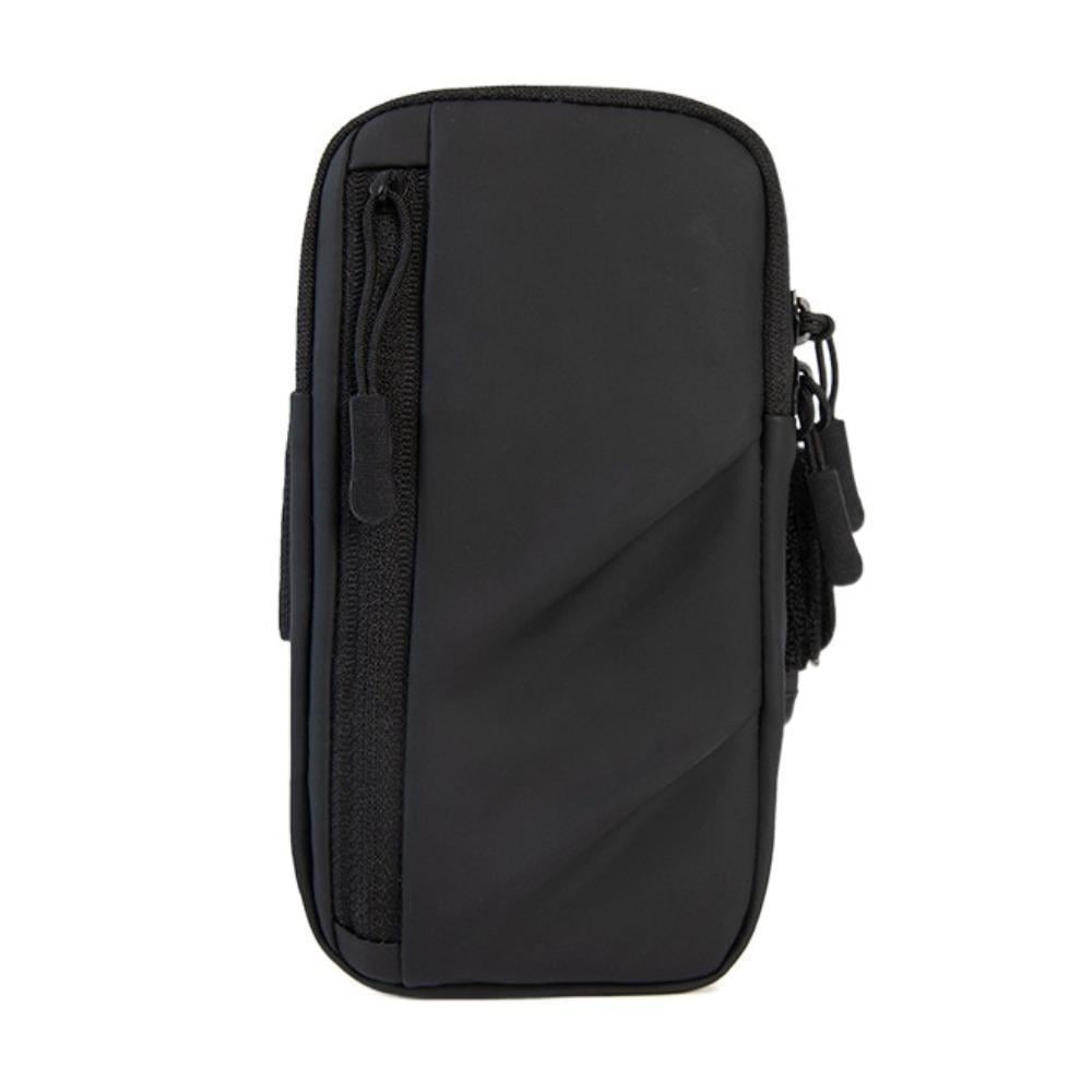 Сумка-чохол для бігу на руку iRun з 2 кишенями 18х9 см Black (НР051557)