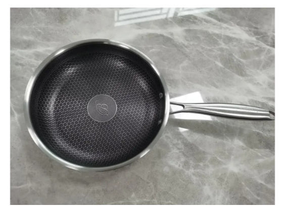 Сковорода зі скляною кришкою Bohmann з нержавіючої сталі з стільниковою структурою 22 см (BP 4000-22) - фото 8