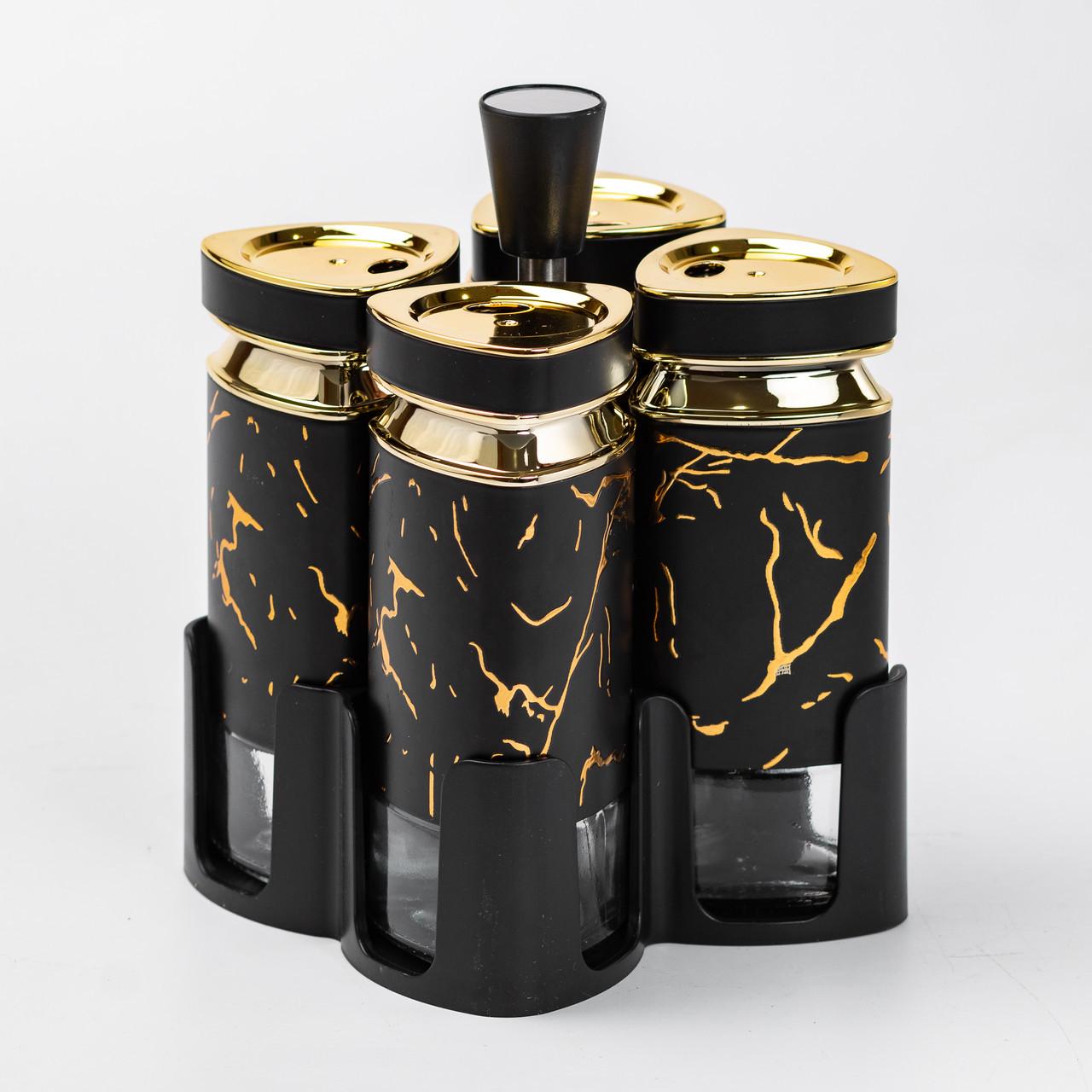 Набір баночок для спецій на підставці 4 шт. по 120 мл - фото 5