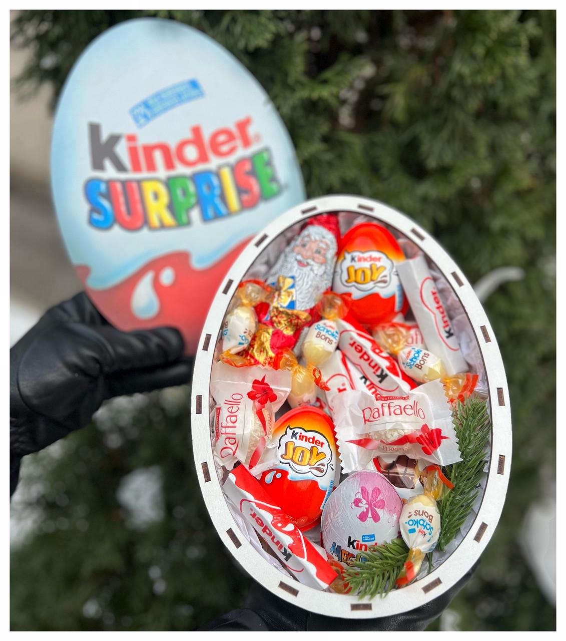 Подарунковий бокс дитині на день Святого Миколая з солодощами kinder (2026842264) - фото 2