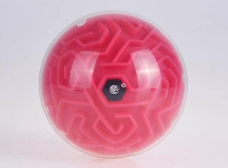 Розвиваюча іграшка SUNROZ Amaze ball куля-лабіринт 3D головоломка Рожевий (SUN5673) Розвиваюча іграшка SUNROZ Amaze ball куля-лабіринт 3D головоломка Рожевий (SUN5673)