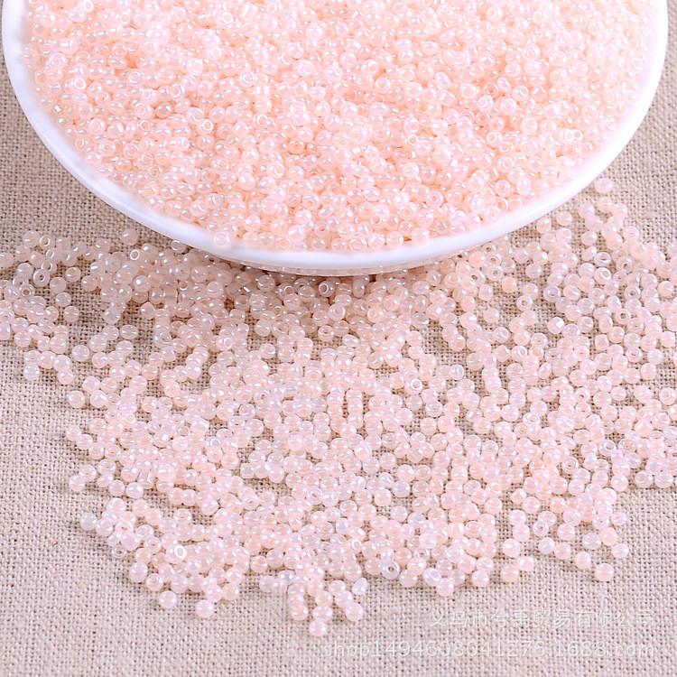 Бисер Блестящий 2 мм 50 г Розовый опал (БР0002л23)