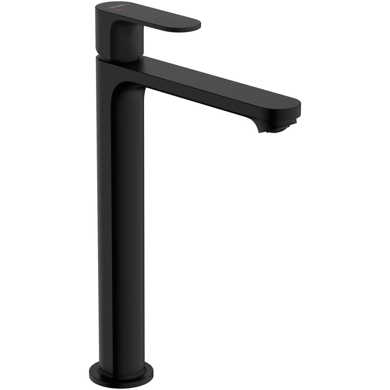 Змішувач для умивальника Hansgrohe Rebris S CoolStart EcoSmart+ 72590670 високий Чорний (170684)