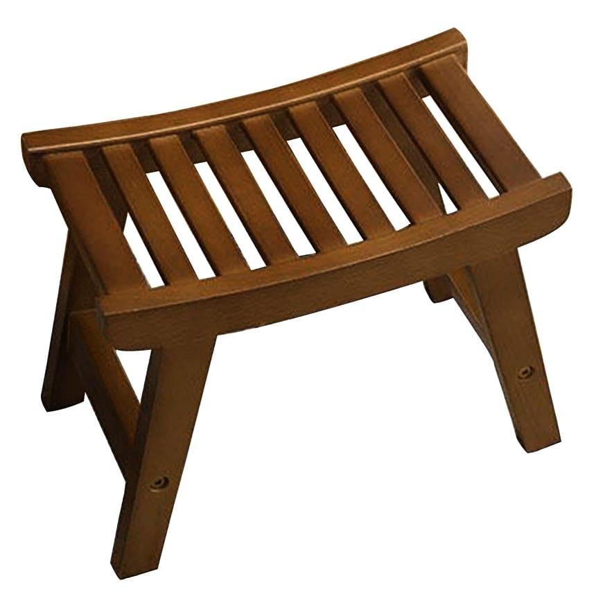 Табурет для ванной из дерева Микинс Терракот (ТВН-000732)