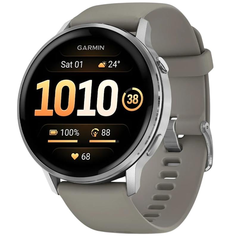 Смарт-часы Garmin Venu 4 45 мм 1,4" AMOLED GPS NFC WR50 Silver/Grey (010-03014-01) Смарт-часы Garmin Venu 4 45 мм 1,4" AMOLED GPS NFC WR50 Silver/Grey (010-03014-01)