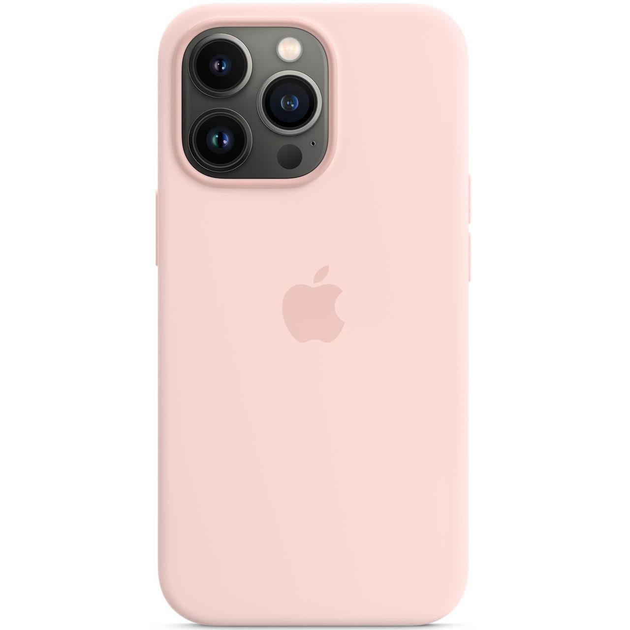 Cиликоновый чехол накладка Silicone Case for iPhone 13 Pro Max, Chalk Pink (HC)(A)