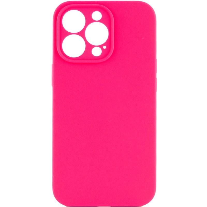 Чехол Silicone Case Full Camera Protective (AA) NO LOGO для Apple iPhone 15 Pro Max (6.7") Розовый | Barbie pink