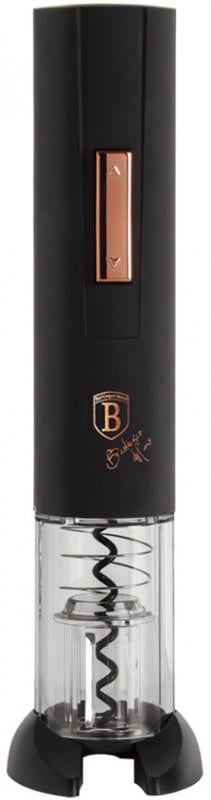 Електричний штопор Berlinger Haus Black Rose на батарейках пластик (BH-9092)