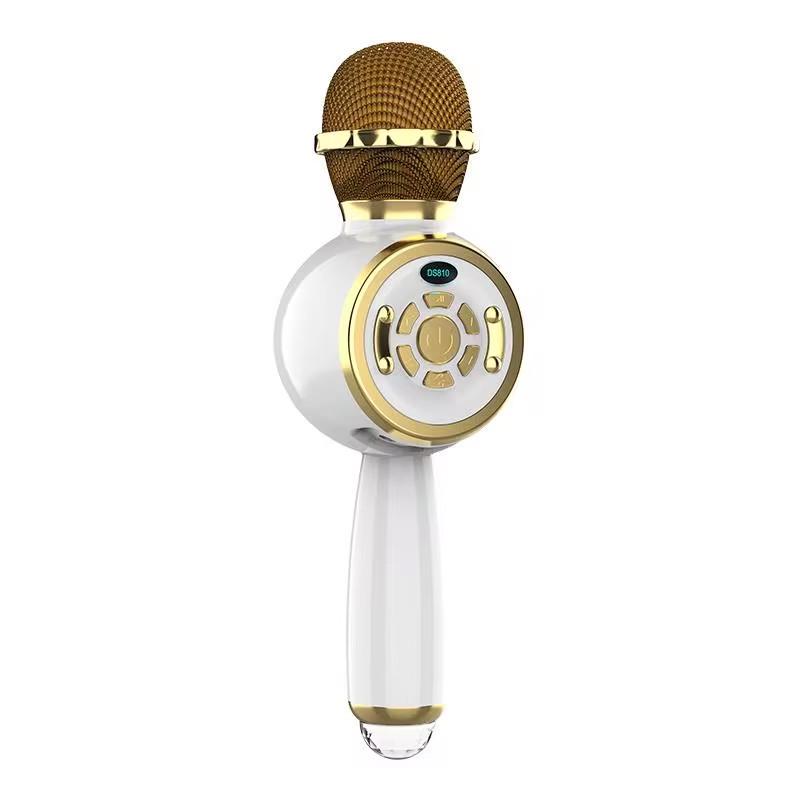 Микрофон-колонка для караоке DS810 Gold (00000074202_3)