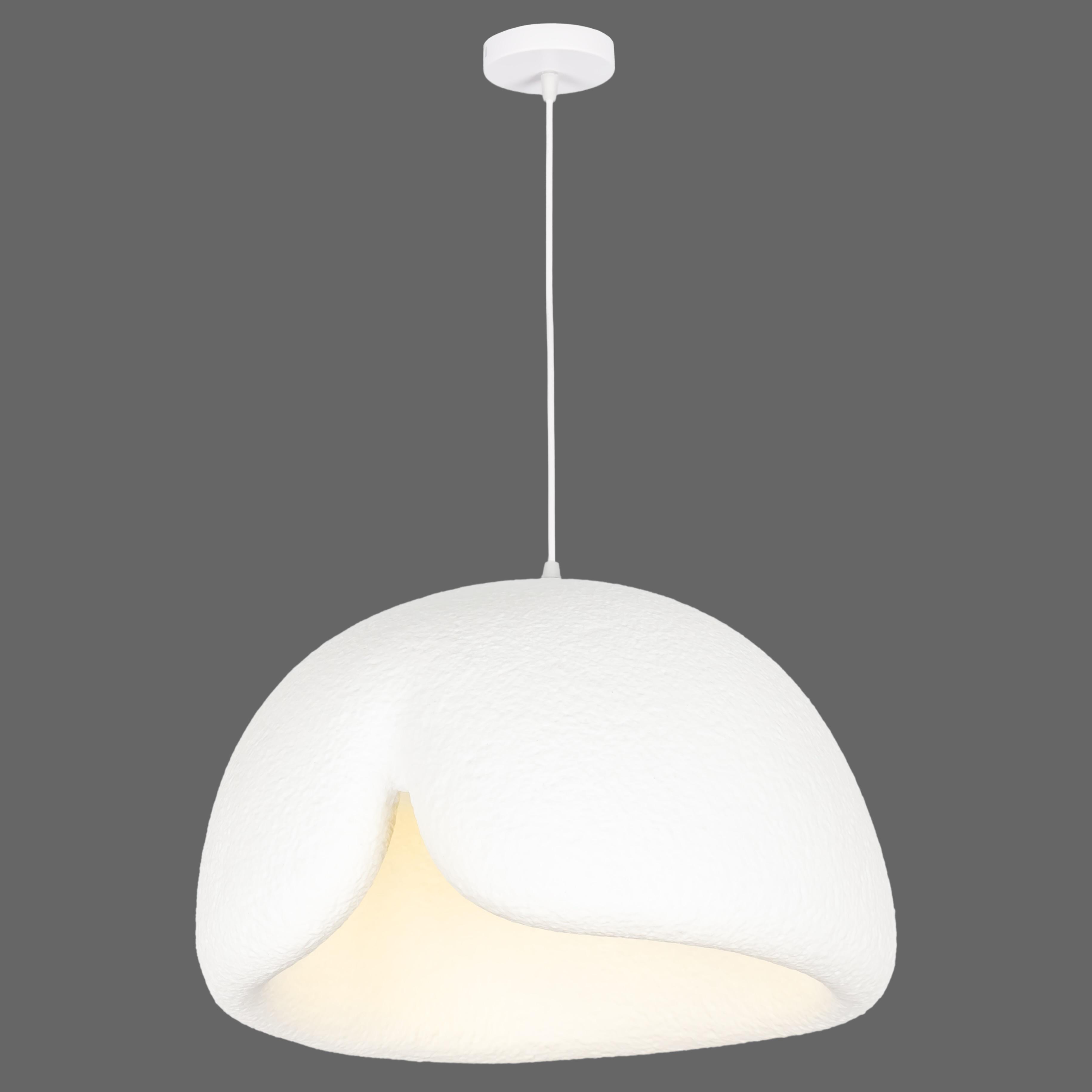 Люстра гипсовая Wabi-Sabi 43 см Белый (909-XL3620 (430) WH)
