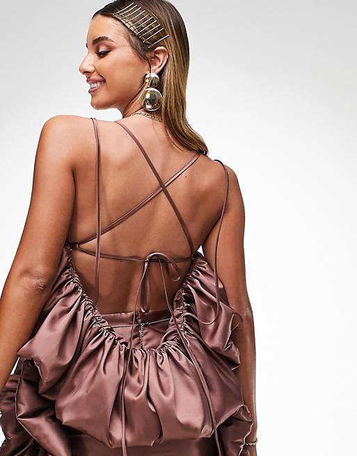 Топ Asos 115876390 р. 34 Коричневий - фото 3