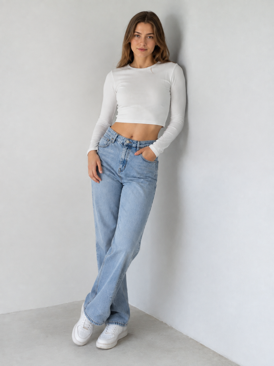 Джинсы женские Mango р. 42 Голубой (26127776)