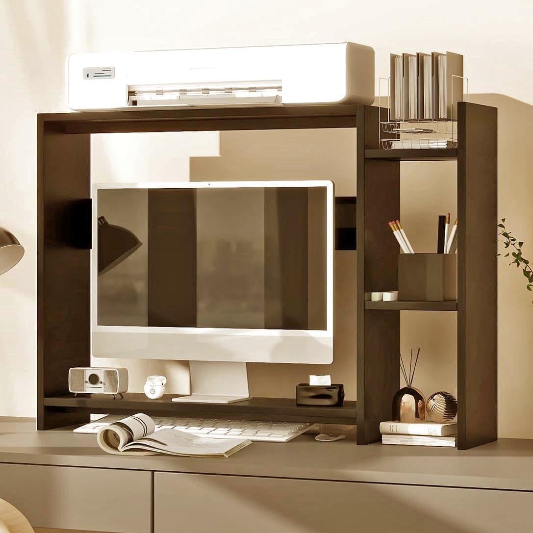 Полка-надстройка настольная из дерева Оренс капучино (АКД-014609)