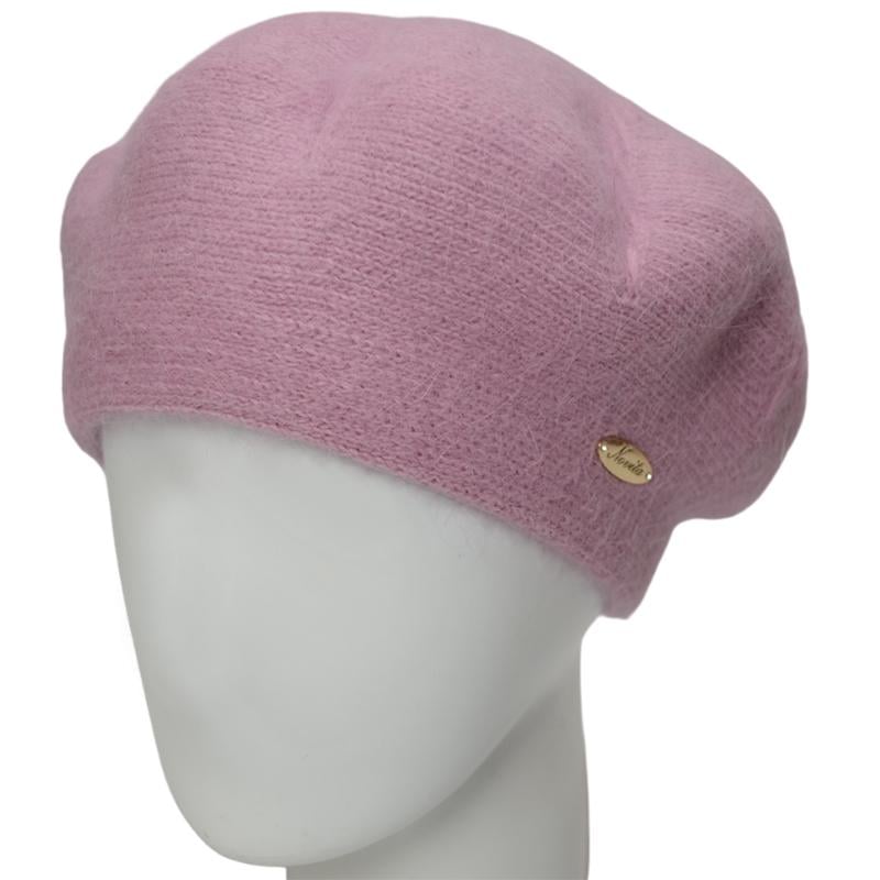 Берет  жіночий ангоровий Novita Імідж one size Ліловий
