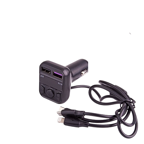 FM-трансмітер CS10 5в1 12-24v 2USB 5V-3,1A Type C 5V-3,1A 3in1 (63057)