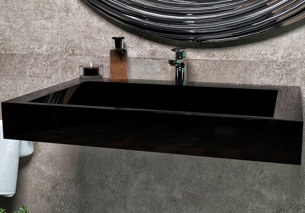 Умывальник подвесной Status Adler 80 Black (627) - фото 4