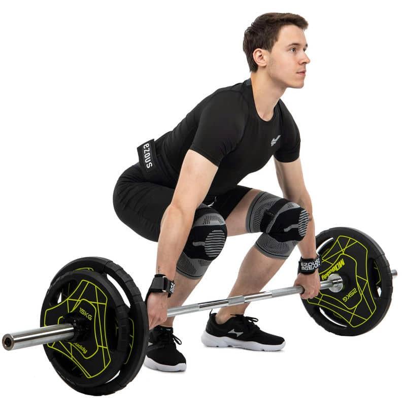 Бандаж наколіник еластичний з фіксуючим ременем Ezous Knee Brace L - фото 2 Бандаж наколіник еластичний з фіксуючим ременем Ezous Knee Brace L - фото 2