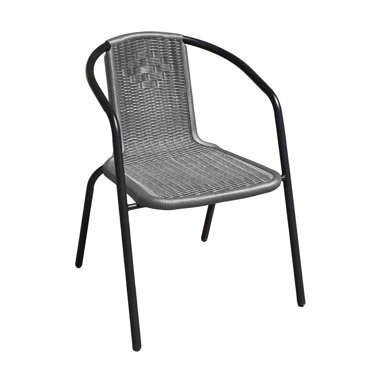 Кресло садовое Grato из искусственного ротанга Серый (40013)