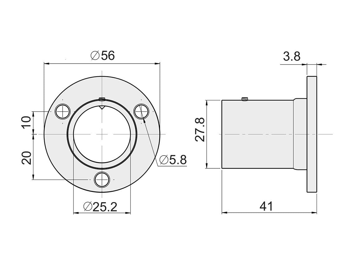 Крепеж Giff R 11m длиное трубы 25 мм Хром (24593369) - фото 2 Крепеж Giff R 11m длиное трубы 25 мм Хром (24593369) - фото 2