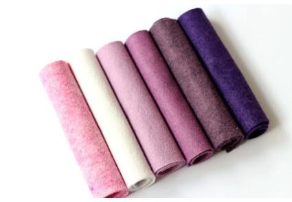 Набор американского мягкого фетра Pugovichok Гортензия 6 цветов для рукоделия и творчества