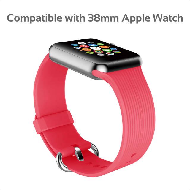 Силиконовый ремешок Promate Silica-38 для Apple Watch 38-40 мм Pink - фото 5