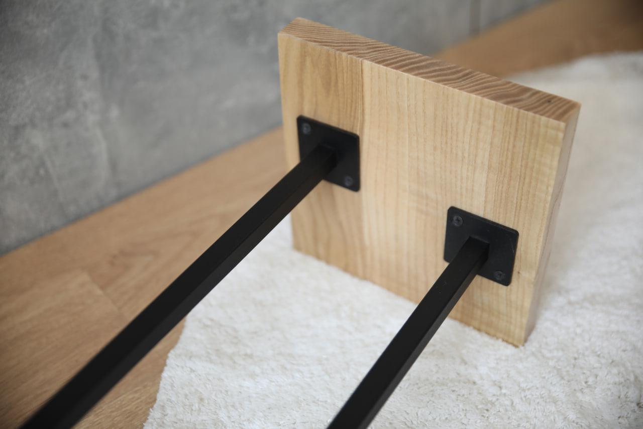 Полочка для обуви Shoe holder из металла и дерева 80х20х20 см (ML-81.5) - фото 8