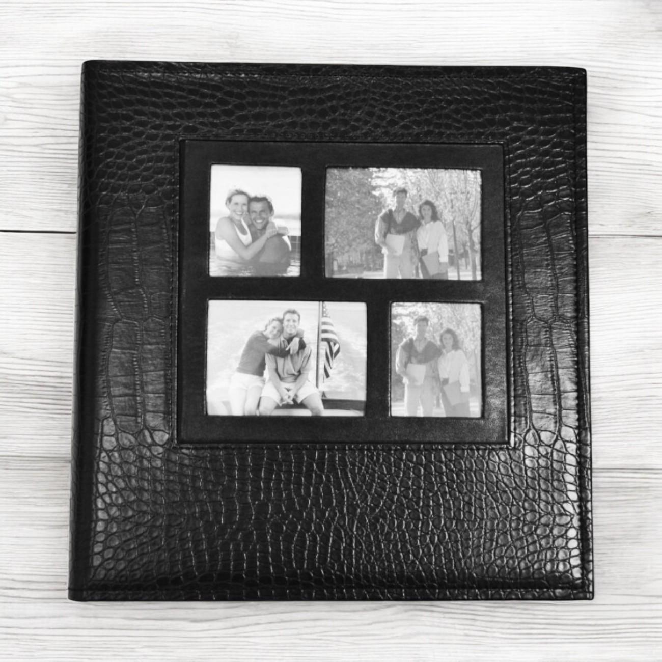 Фотоальбом на 300 фото 10x15 см кожзам Черный Фотоальбом на 300 фото 10x15 см кожзам Черный