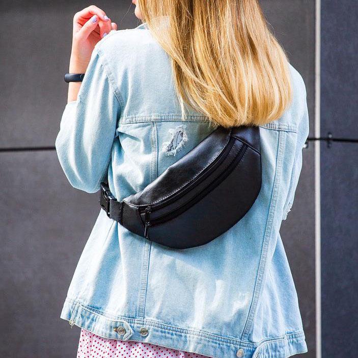 Сумка на пояс из эко-кожи Черный - фото 19 Сумка на пояс из эко-кожи Черный - фото 19