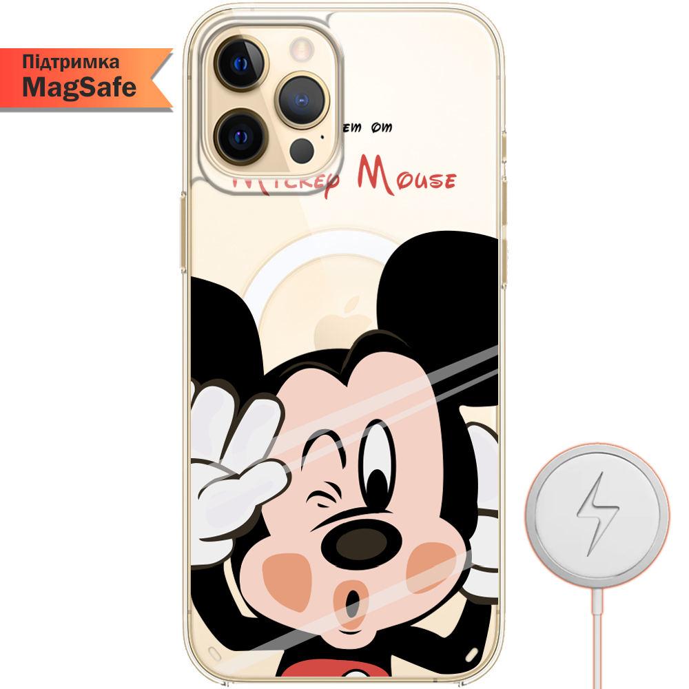 Чехол BoxFace iPhone 12 Pro Max Mister M Прозрачный силикон с поддержкой MageSafe (41085-cc58-41499)