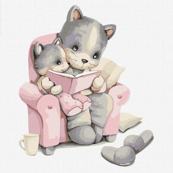 Картина по номерам Идейка Сказки на ночь 30х30 см в термопакете (KHO2398)