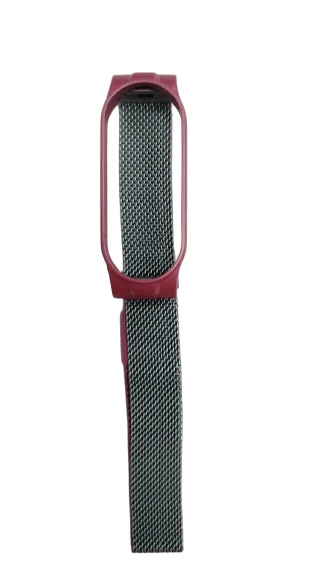 Ремінець з міланським плетінням для Mi Band 5/6 в Rose/Silver (29770005)