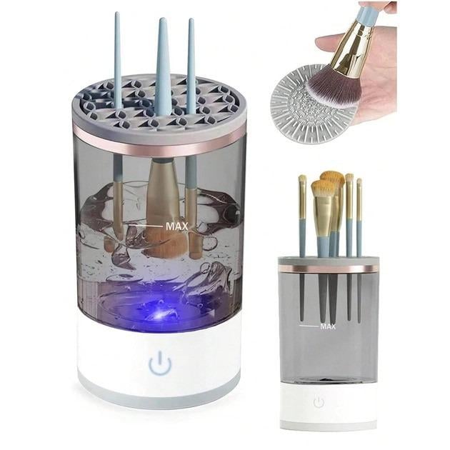 Очисник Makeup cleaning brush 3в1 косметичних пензлів для макіяжу електричний (AND HZ-001) - фото 3