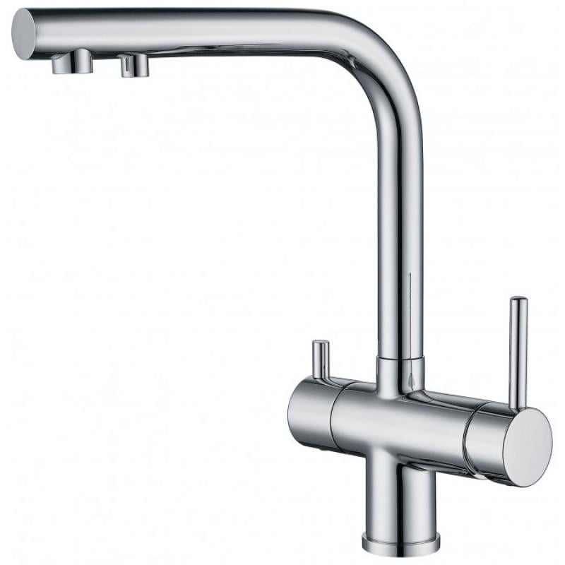 Смеситель для кухни Gappo G43752 на две воды Хром (117232)