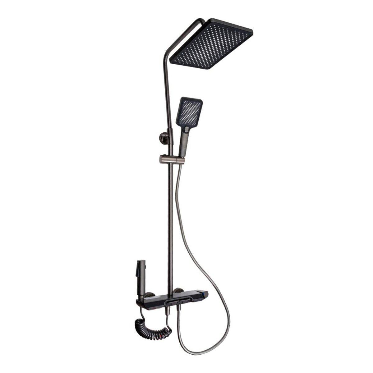 Душова система з термостатом Platinum KZ22 Чорний (PLTM-SP000041336)
