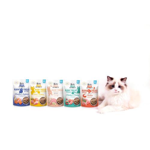 Ласощі для котів Brit Raw Treat Indoor & Antistress Freeze-dried з куркою 40 г - фото 4 Ласощі для котів Brit Raw Treat Indoor & Antistress Freeze-dried з куркою 40 г - фото 4