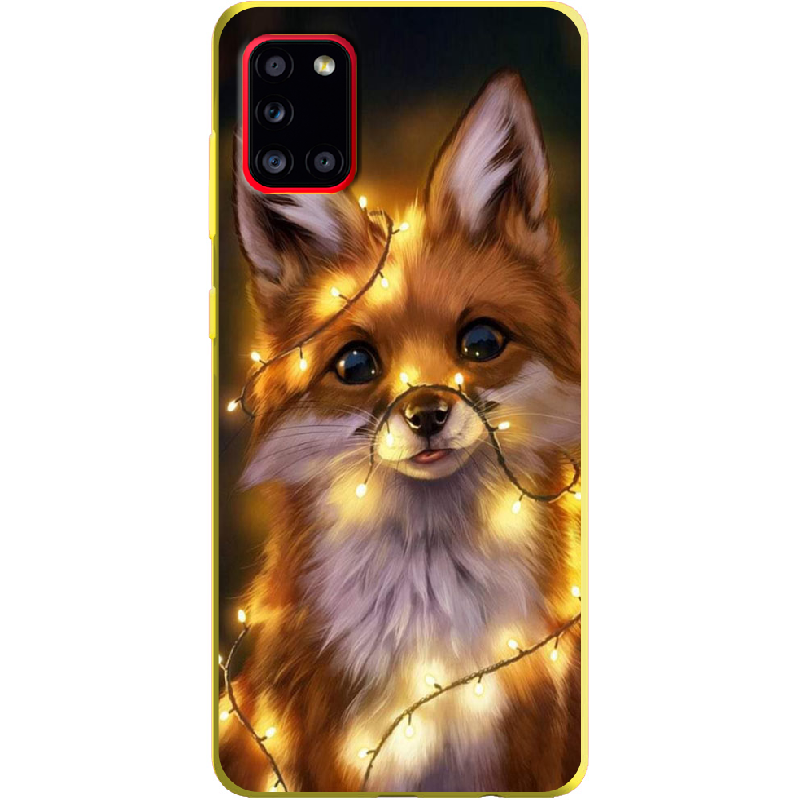 Чохол Boxface Samsung A315 Galaxy A31 Різдвяна Лисичка Жовтий силікон (39470-up2399-39919)