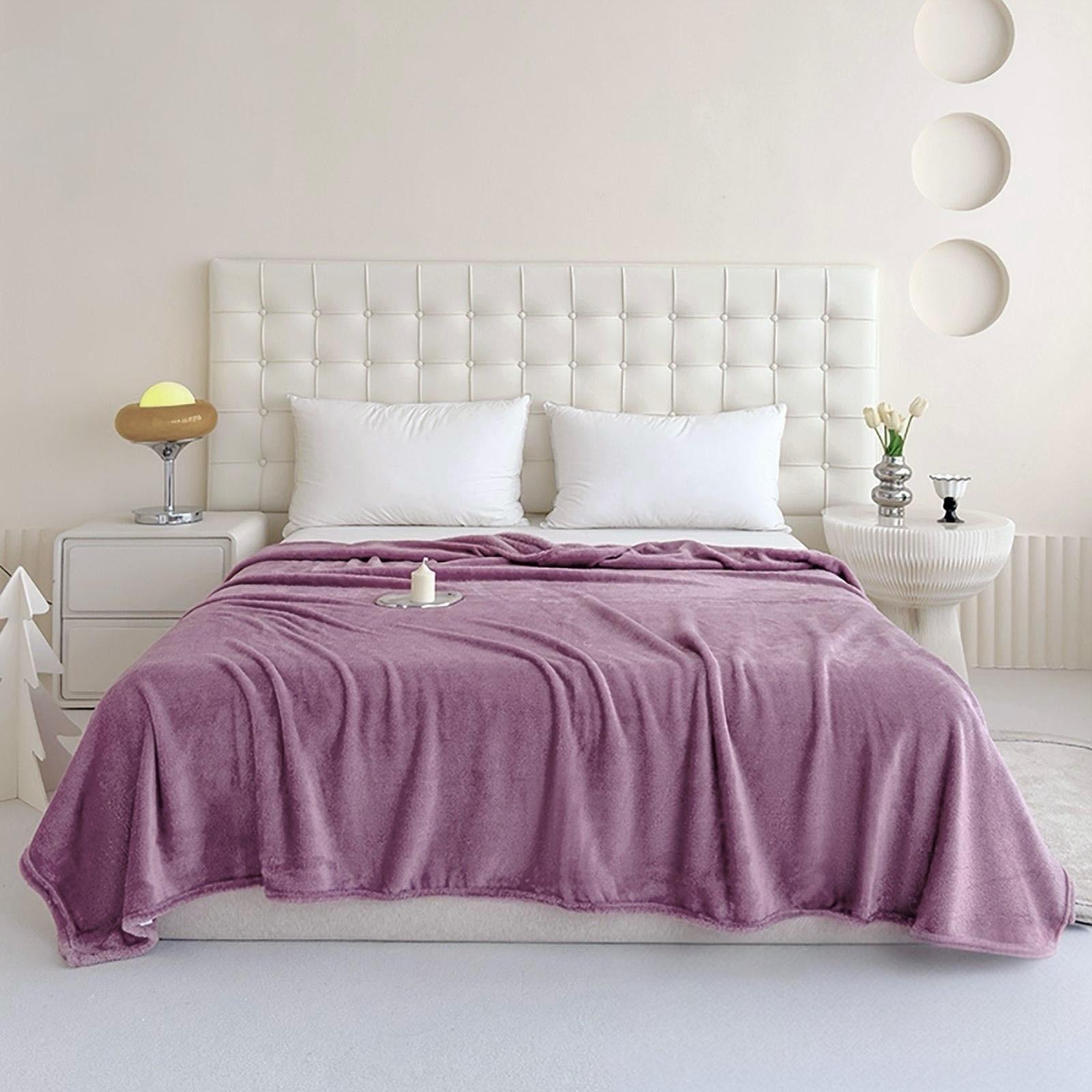 Плед-покрывало из микрофибры Malloory Home 180x200 см Розовый (1841-10)