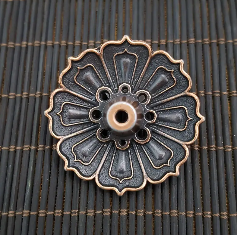 Аромалампа для благовоний Лотос металлическая 3,8х3,8 см (EG4076)