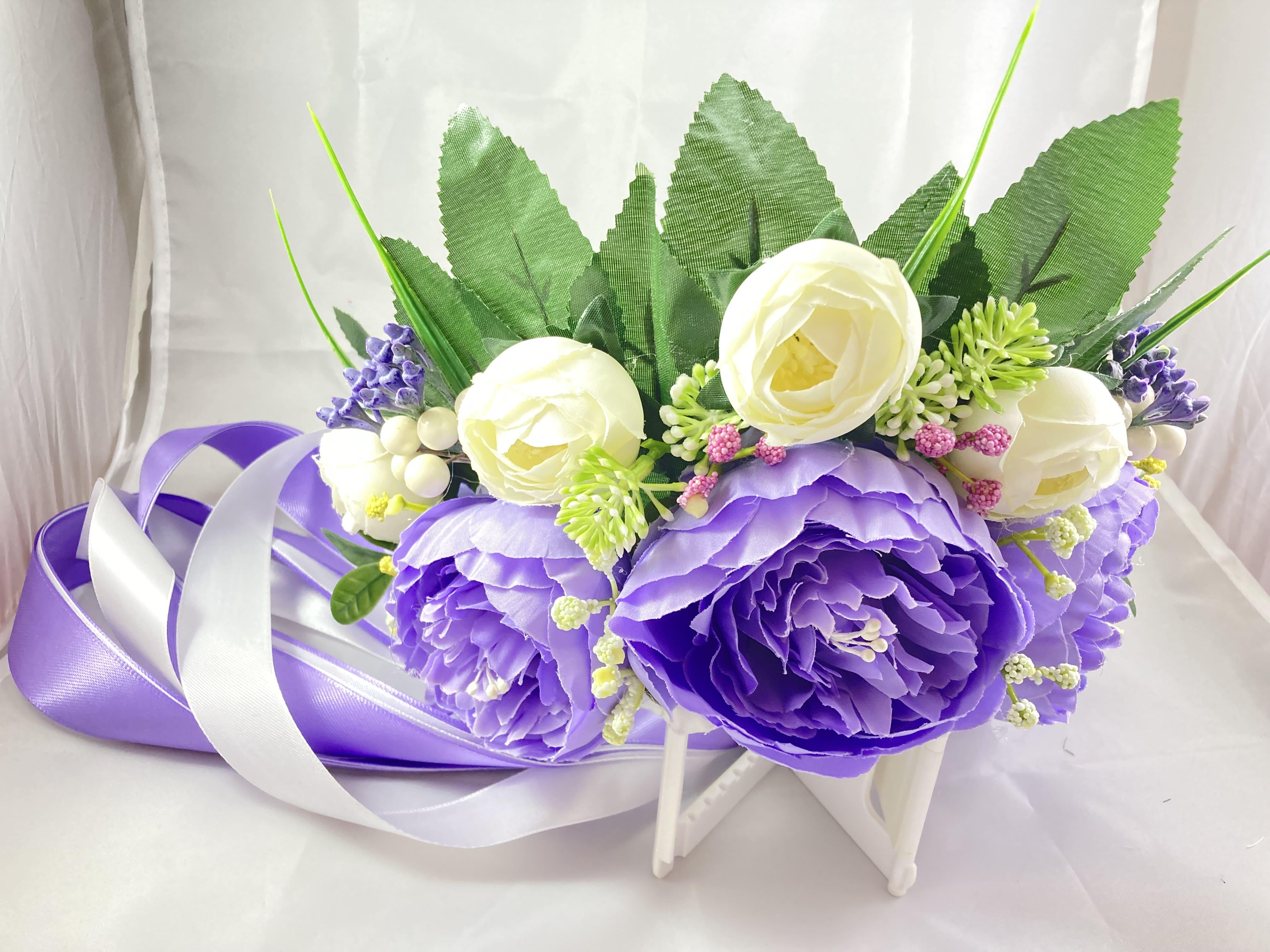 Веночек на голову Handmade 8832 Сиреневый (451)