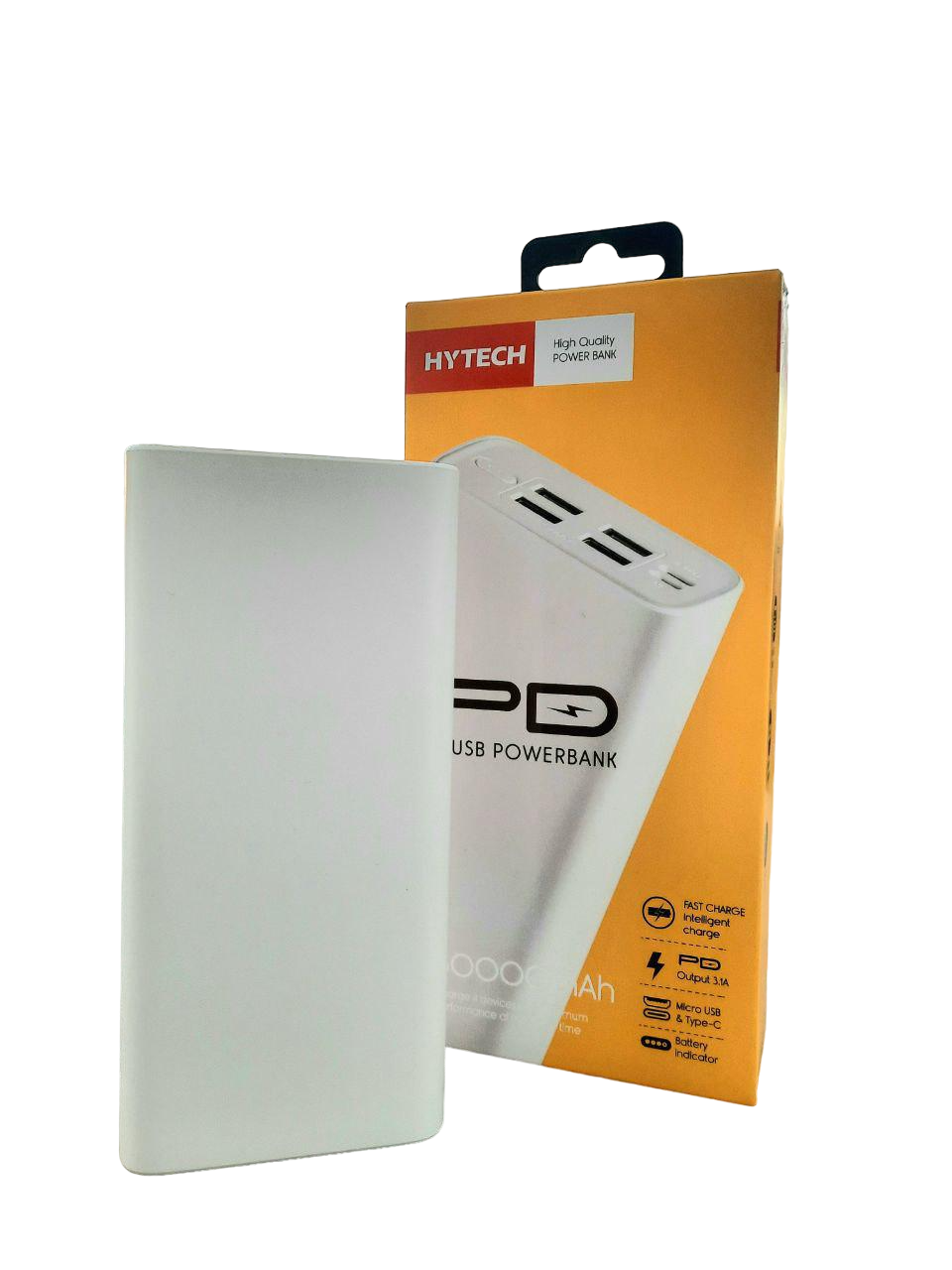 Внешний аккумулятор Hytech HP-S30PD 30000 mAh 18 PD Белый (66607unkW)