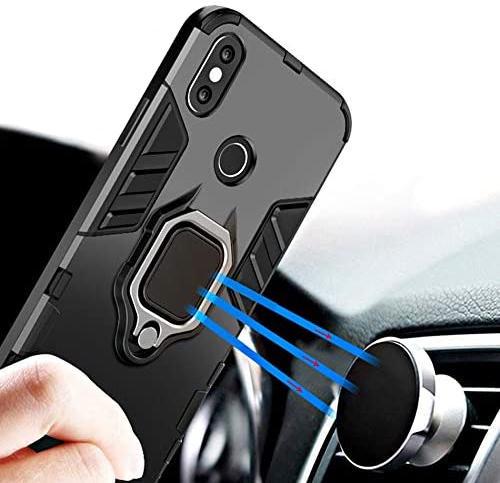 Противоударный чехол Xiaomi Redmi Note 9 Pro (подставка кольцо) Black (16802-2B) - фото 4 Противоударный чехол Xiaomi Redmi Note 9 Pro (подставка кольцо) Black (16802-2B) - фото 4